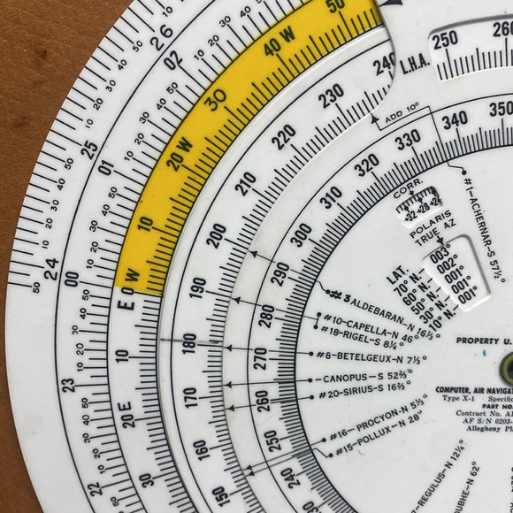 Air Navigation Plotter Type X-1 Circular Flight Computer for Aviation Courses - Picture 4 of 15